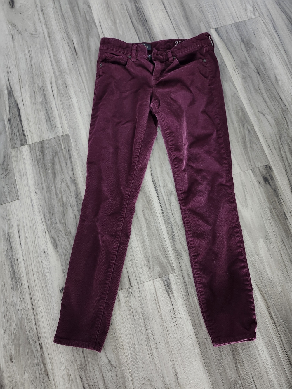J. Crew Toothpick Pants Burgundy